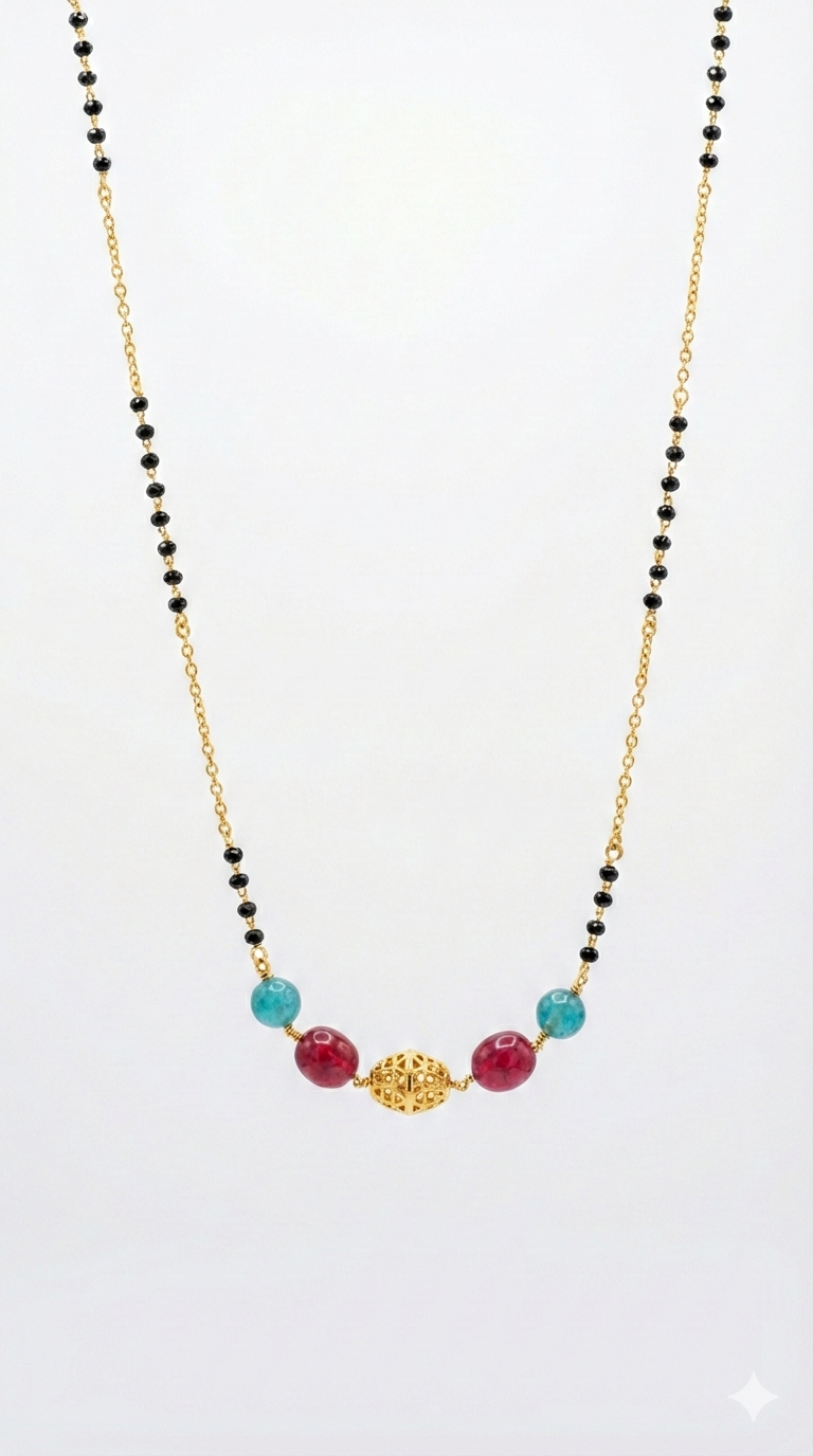 Black beads combo.