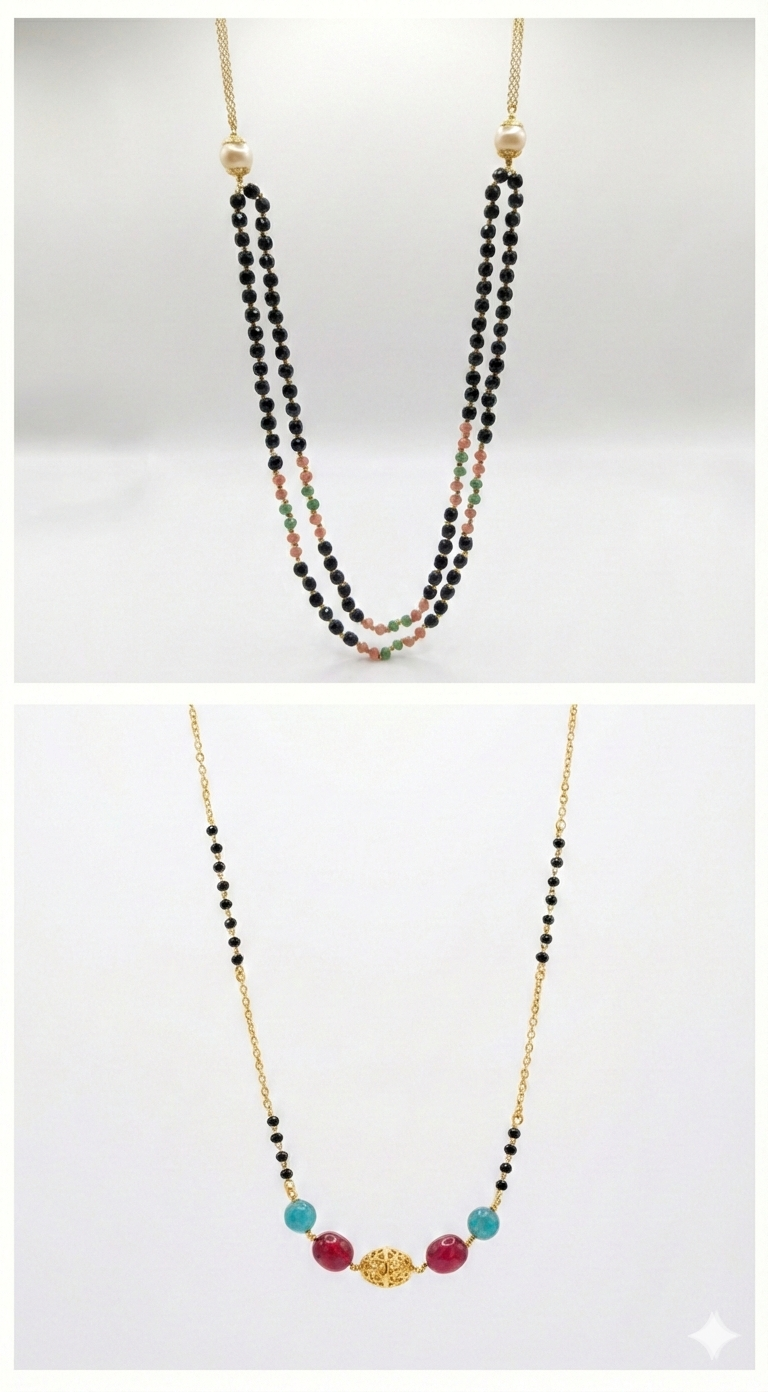 Black beads combo.